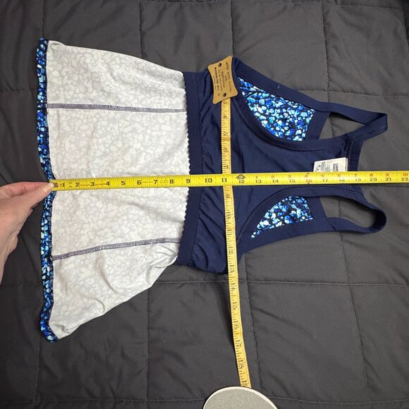 High Neck Zip Front Racerback Tankini Swimsuit Top - Size: 8 Long - NWT - Picture 13 of 15